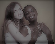 Black lesbian with a white girl